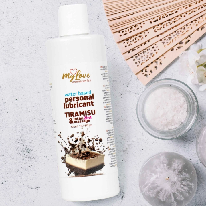 Preparat intymny i do masażu 2w1 MyLove Aroma Tiramisu, wodny, 300 ml