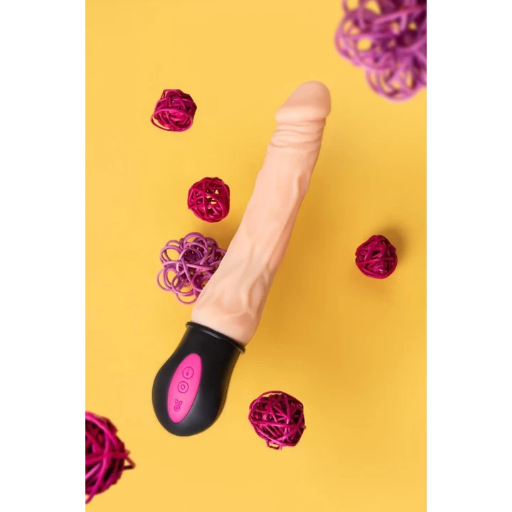 Wibrator grzewczy A-Toys Benedick, TPE, 12 prędkości, elastyczny, 25cm