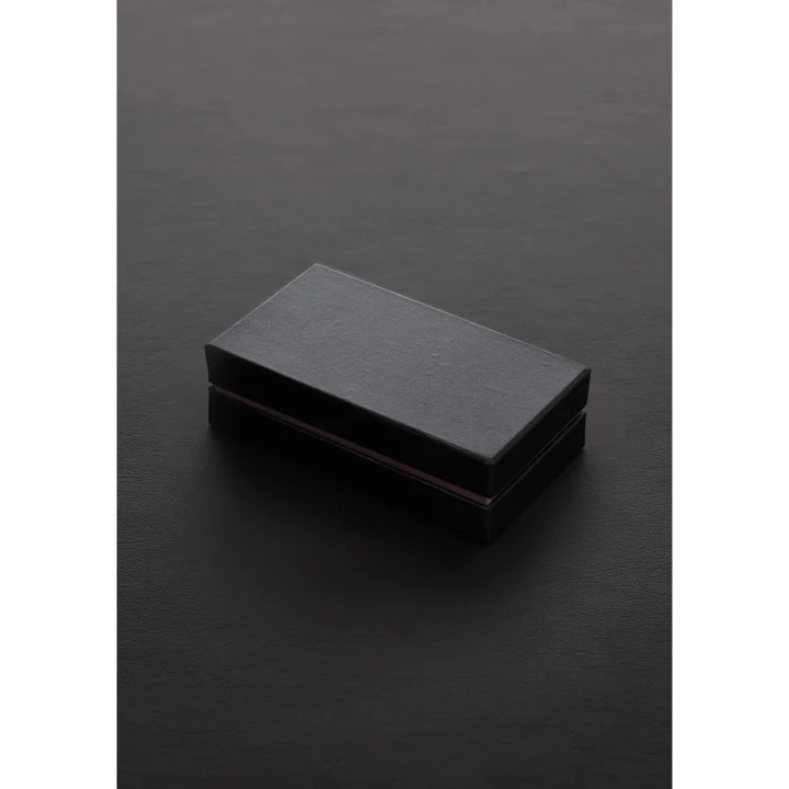 Hak waginalny stalowy - 24,5cm długości, 1,2cm grubości, z podwójnym pierścieniem