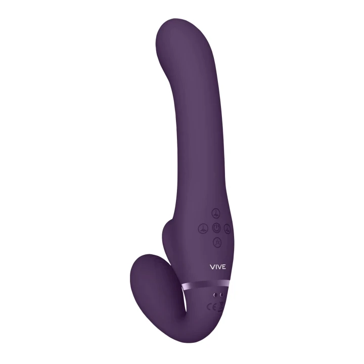 Strapon G-spot VIVE z 3 silnikami, 10 trybami, wodoodporny, silikonowy