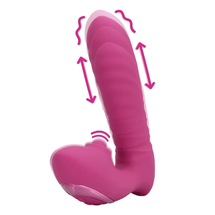 Wibrator punktu G Loveline Thrusting & Tapping – silikonowy, 15,6 cm, 3,4 cm
