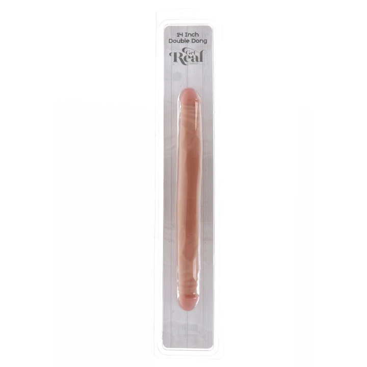 Dildo podwójny TOYJOY Get Real, długość 35 cm, z bez ftalanowym PVC
