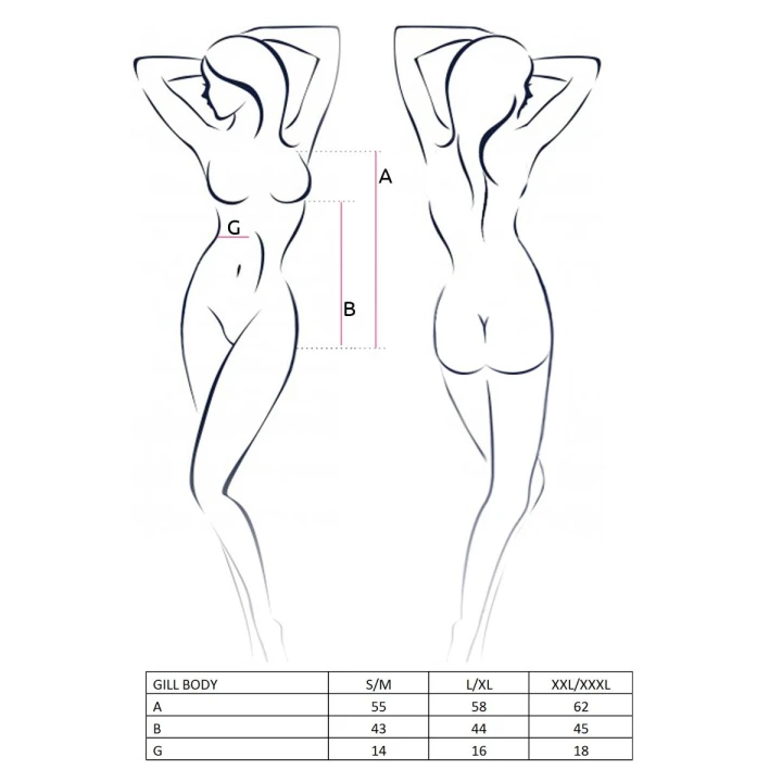 Body Casmir GILL, elastyczna mikrofibra, regulowane ramiączka, koronka włoska, rozmiar XXL/XXXL