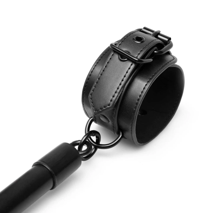 Krzyżak do krępowania - Hog Tie z aluminium, metalem i skórą syntetyczną