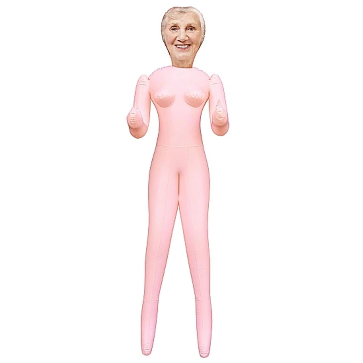 Lalka miłości Greedy GILF z wibracjami, 288 g, winyl, średnica 2 cm