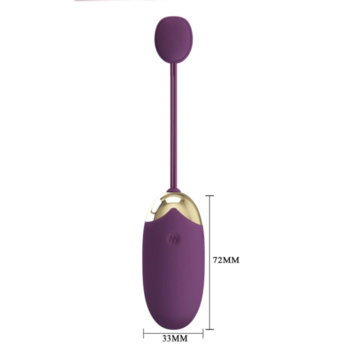 Egg Wibracyjny PRETTY LOVE - Silikonowy, Zdalnie Sterowany, 12 Funkcji Wibracji