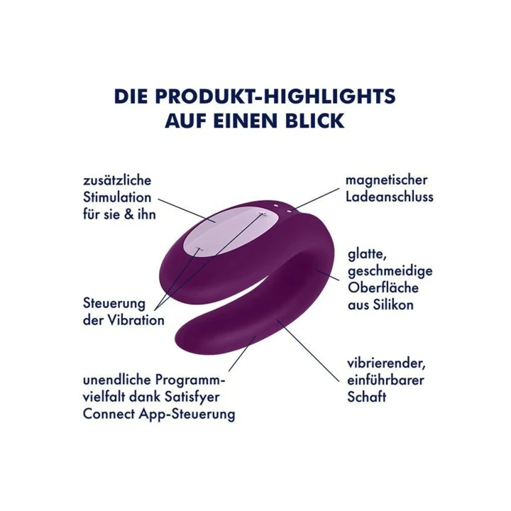 Wibrator partnerski Satisfyer Partner Box 2 — Double Joy + Royal One, Bluetooth, wodoodporny