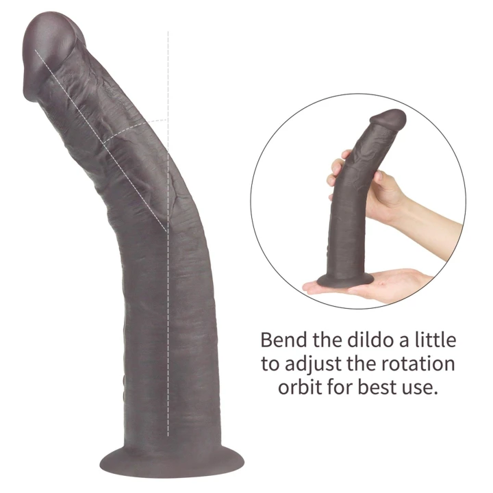 Dildo Lovetoy Dual Layer - 10'' Platinum Silicone, 10 trybów, zdalne sterowanie