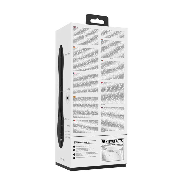 Stymulator łechtaczkowy - KYRA Pulse-Wave, silikonowy, 10 trybów, wodoodporny IPX7