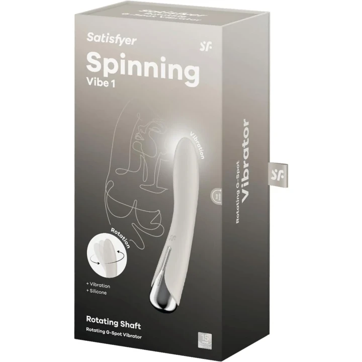 Wibrator punktu G Satisfyer Spinning Vibe 1, wodoodporny, silikonowy, 12 programów wibracji