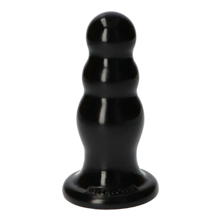 Dildo, Italian Style, 6" czarny, PVC, z przyssawką, analna stymulacja