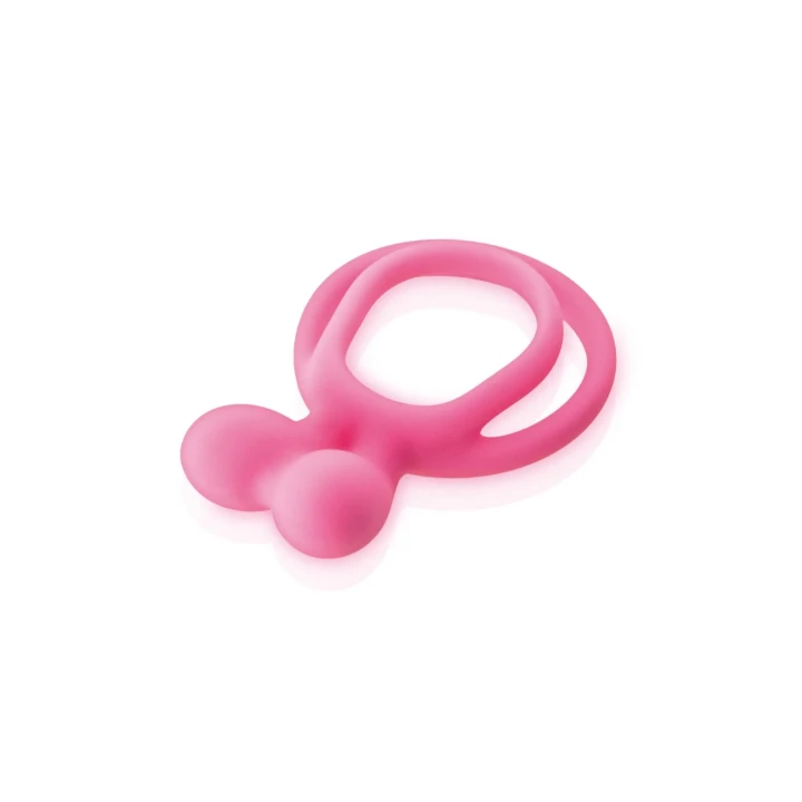 Podwójny pierścień erekcyjny Glamy, średnica 30 mm, z wypustką stymulującą