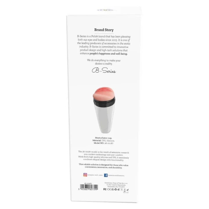 Masturbator MOLLY - TPE, 36 funkcji wibracji, 2 silniki, USB