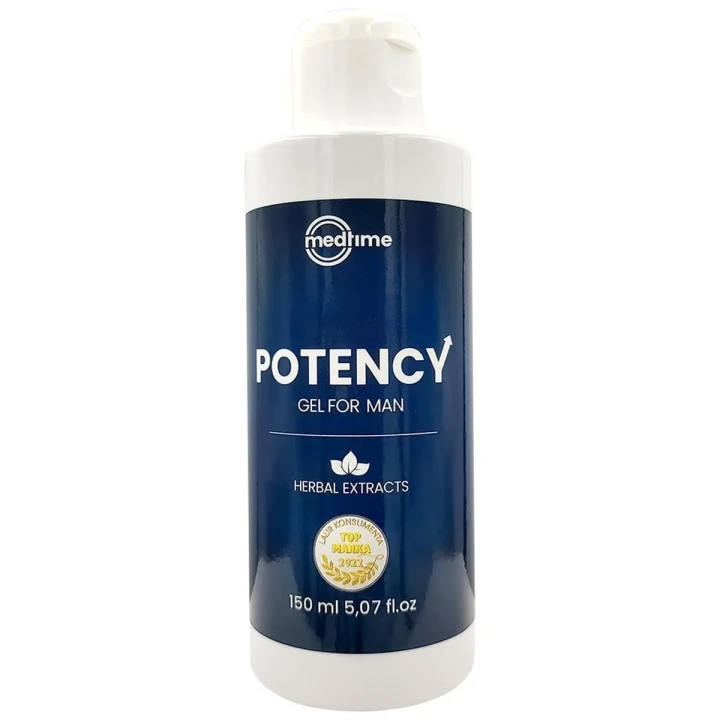 Żel potencyjny MedTime, 150ml, zwiększa twardość, poprawia krążenie, na bazie wody