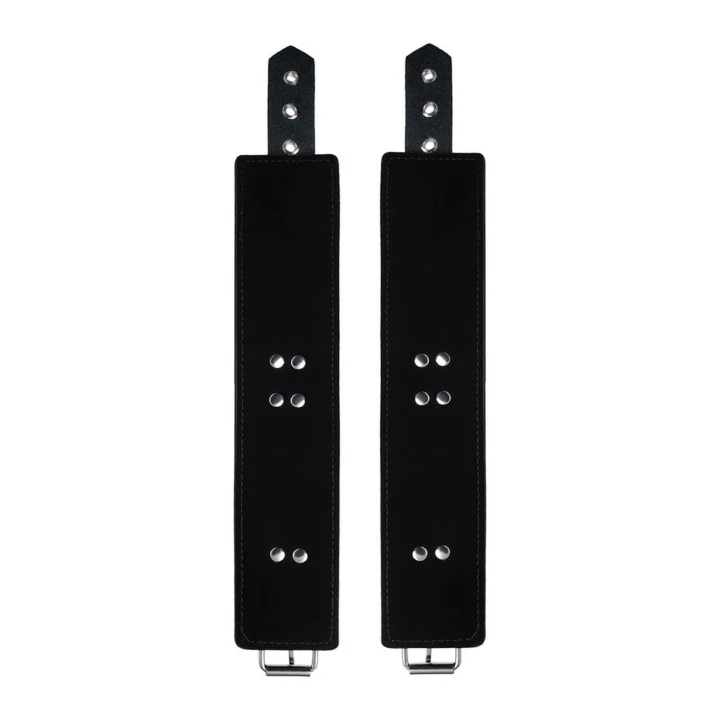 Kajdanki na Kostki Anonymo, skóra PU, nadruk, regulowane, 27 cm