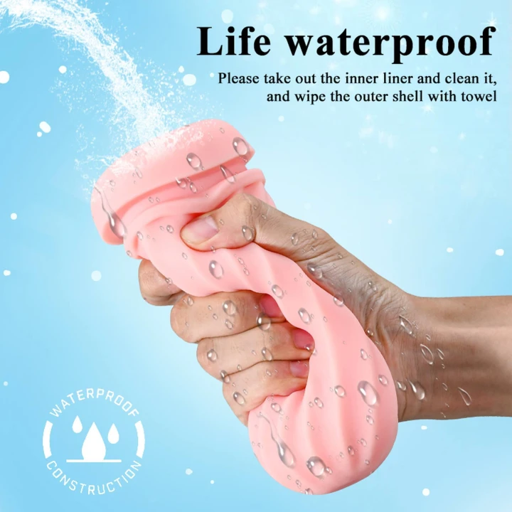 Masturbator wibrujący, 7 trybów ssących, z efektem dźwiękowym, TPE/ABS