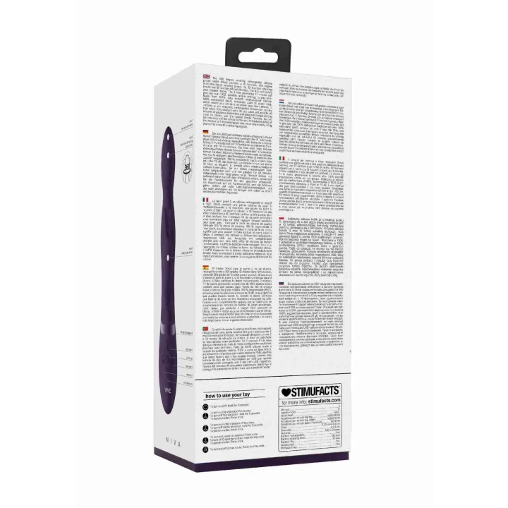 Wibrator królik Niva - 360° stymulacja G, 10 funkcji, wodoodporny