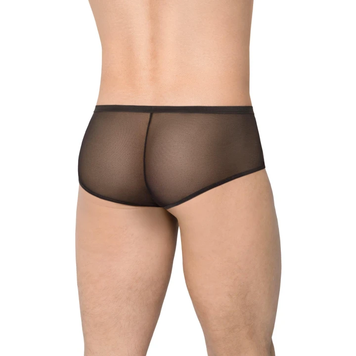 Slipy męskie SOFTLINE COLLECTION 4520 - czarne, M/L, przewiewne wycięcia, komfortowe