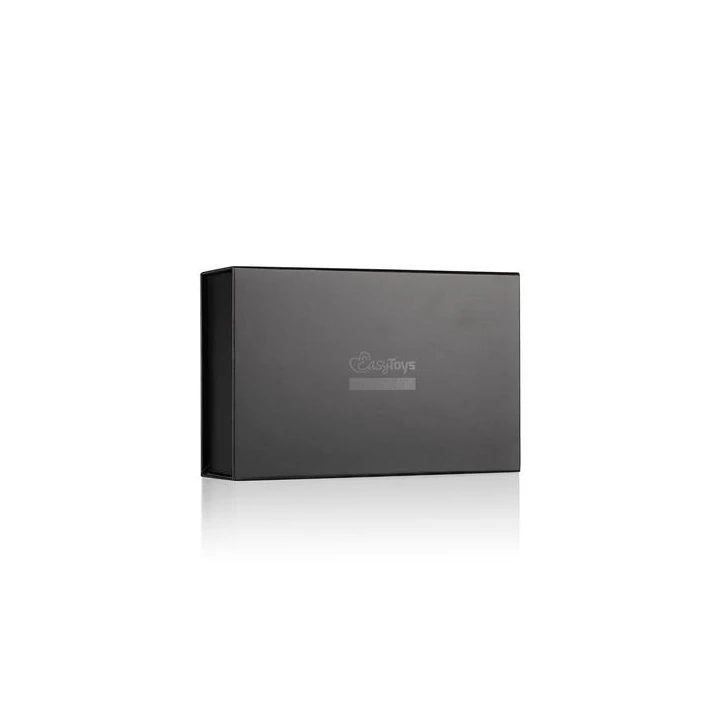 Wiązania do ciała z regulacją, skóra sztuczna, uchwyty D-ring - Czarny