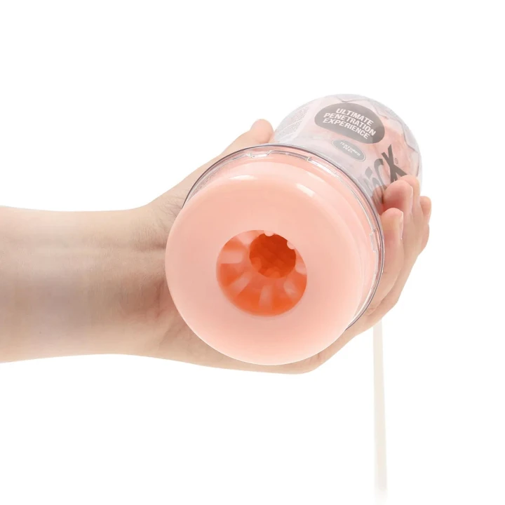 Masturbator TPE Easy Rider, kompaktowy, teksturowany, długość 21 cm