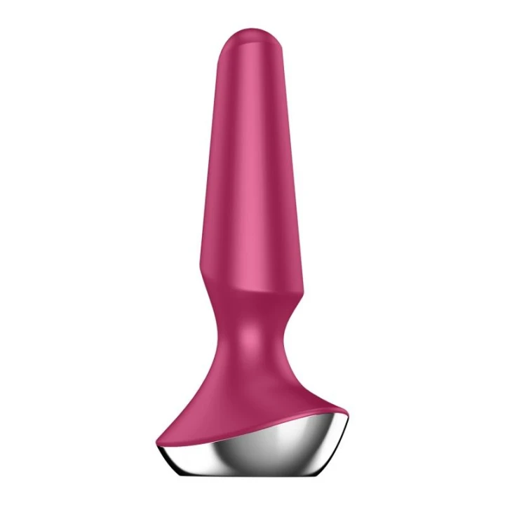 Wibrator analny Satisfyer Plug-Illicious 2, silikon, ładowany, wodoodporny IPX7, Berry