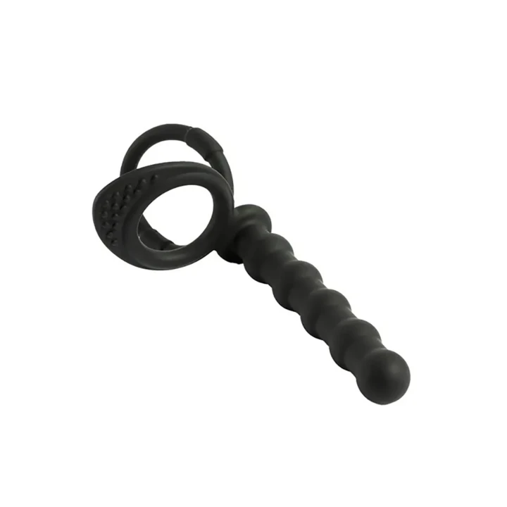 Dildo strap-on silikonowy do podwójnej penetracji, 13,5 cm długości, 2,2 cm średnicy