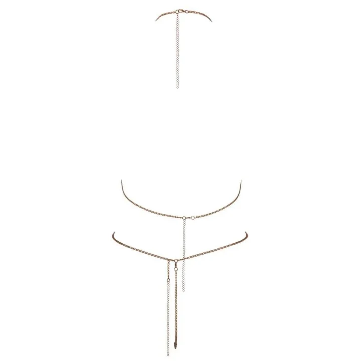 Bikini łańcuszkowe COTTELLI LINGERIE z kryształkami, regulowane zapięcia, zmysłowy wygląd