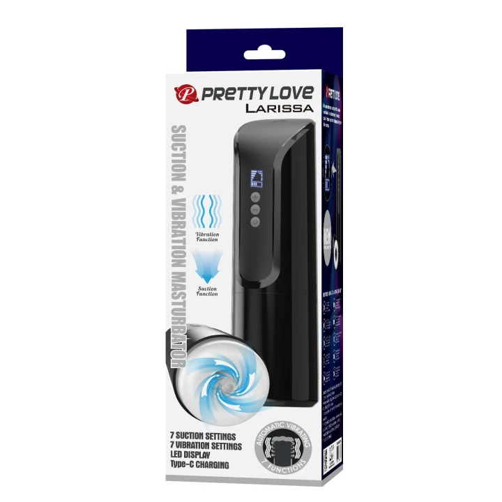 Masturbator all-in-one Pretty Love Larissa, 7 trybów wibracji i ssania, 27,8 cm