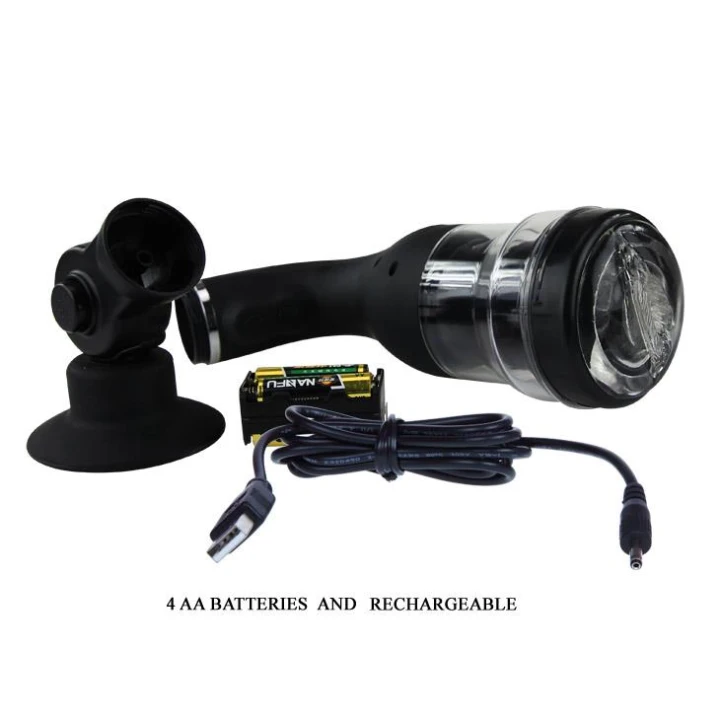 Masażer do ciała BAILE - 5 trybów rotacji, przyssawka, USB