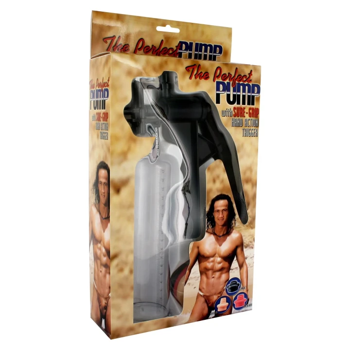 Pompka do powiększania, Perfect Pump, przezroczysta, 19.5 cm długości, 5.7 cm średnicy