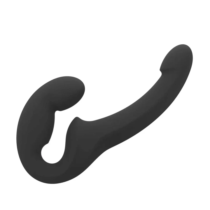 Podwójne dildo Share Lite Fun Factory — bez uprzęży, silikon, IPX7 (czarne)