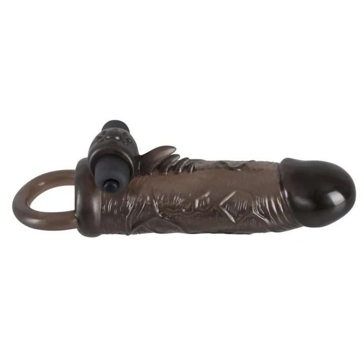 Przedłużacz penisa Rebel Extension Regular Fit z wibracją, 19 cm, elastyczny TPR