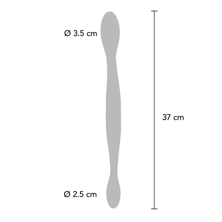 Dildo podwójny TOYJOY Infinity, silikonowy, wibracje 3 prędkości, 37 cm