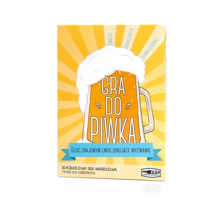 Gra towarzyska - Piwna Ekstaza - 40 zabawnych kart, miarka, max 6 graczy