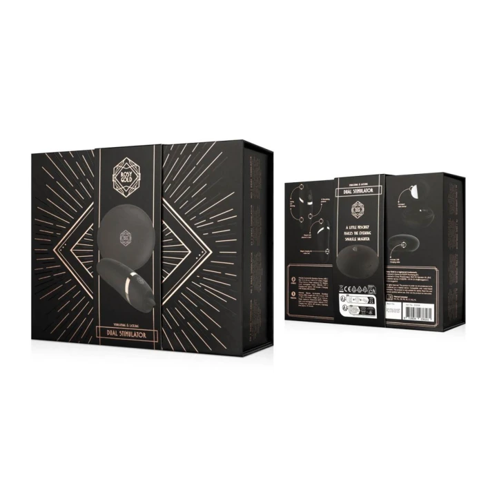 Stymulator językowy, Rosy Gold – Luksusowe etui, Elastyczna końcówka, Cichy silnik