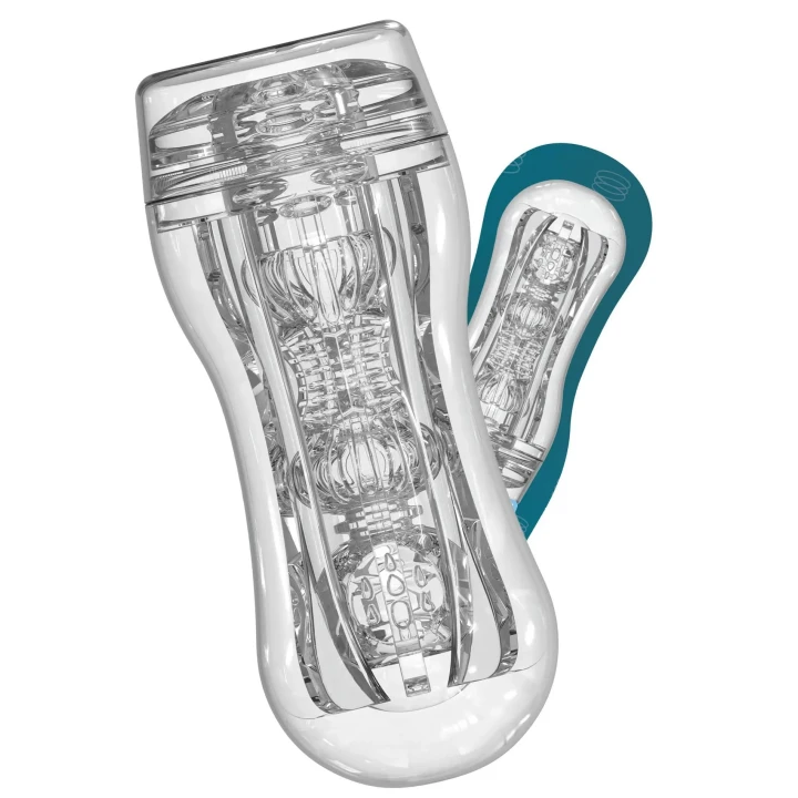 Stymulator Vacuum TOYJOY HERO, przezroczysty, 18 cm długości, 2.5 cm średnicy