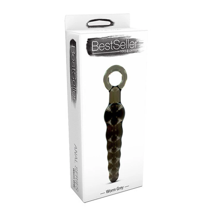 Dildo Toyz4Lovers WORM GREY, TPR, ergonomiczny kształt, wysoka jakość
