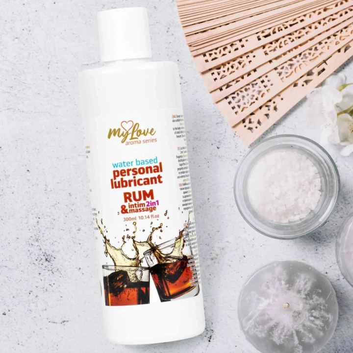Żel intymny i do masażu MyLove Aroma Series Rum 2w1 300 ml