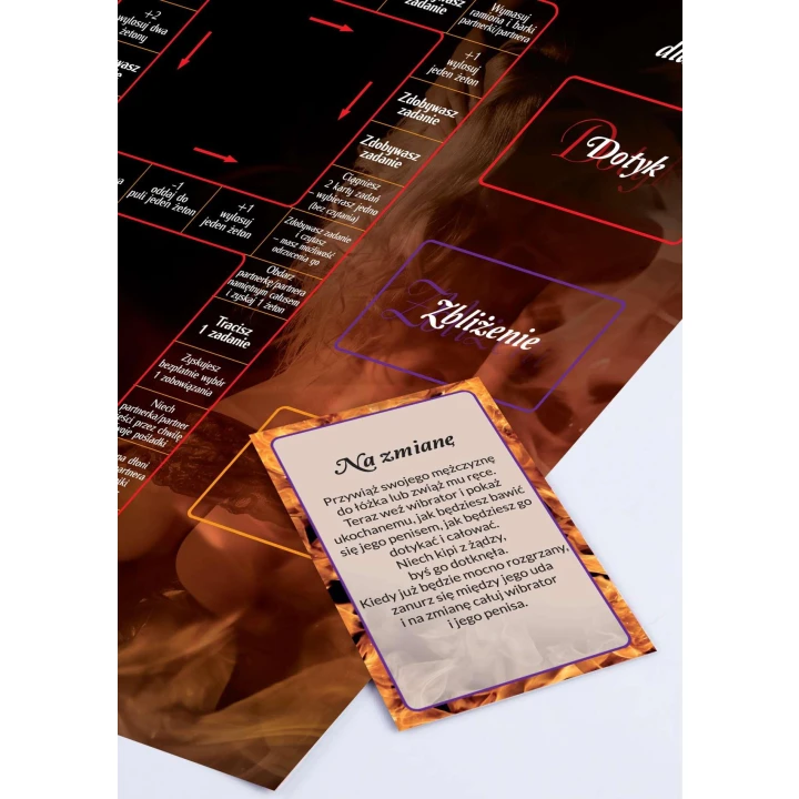 Gra towarzyska dla par - Odgrywajcie Razem, z wibratorem Lady Finger, 12 zadań