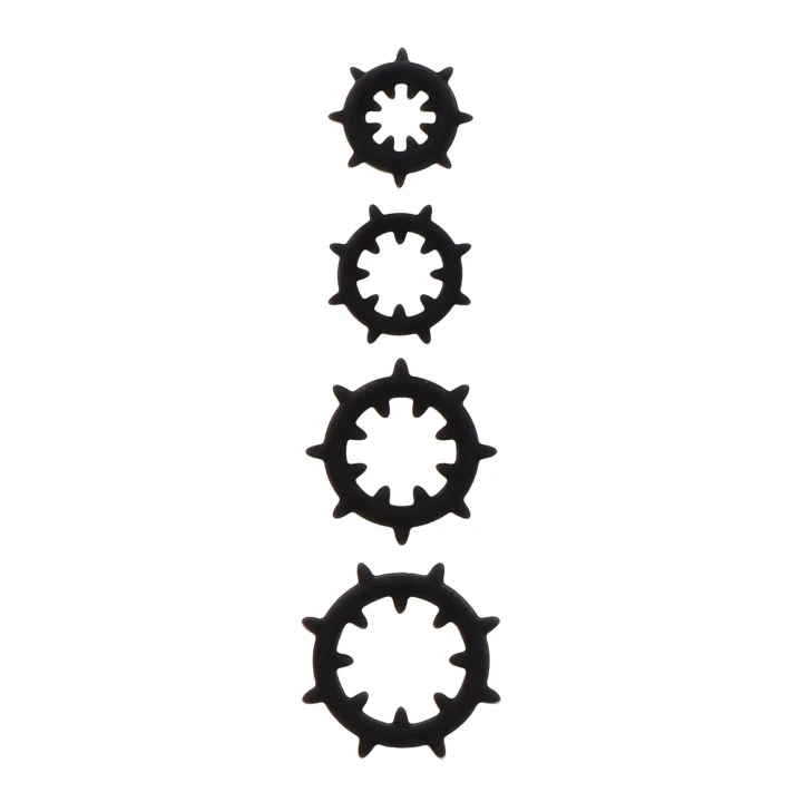 Powiększacze sutków TABOOM z 8 pierścieniami, silikon, długość 6,5 cm