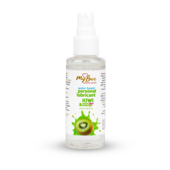 Żel intymny i do masażu 2w1 MyLove Aroma Series, wodny, kiwi, 50 ml