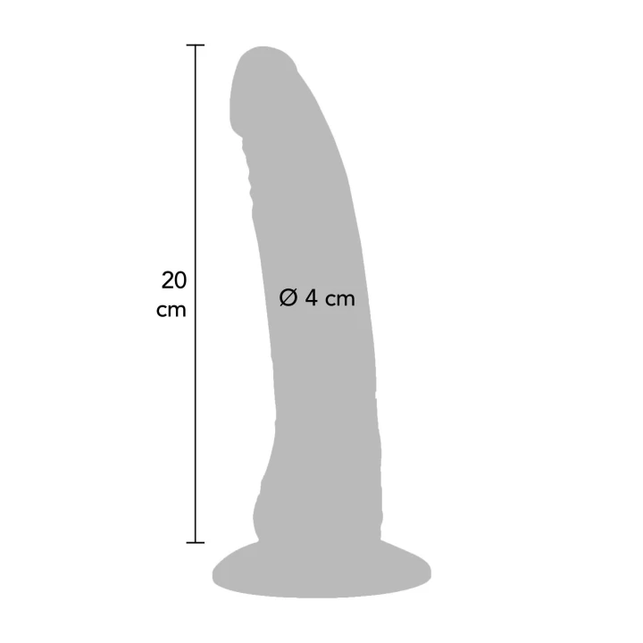 Dildo Captain Cock 20 cm - Realistyczny, Przyssawka, Gładki Materiał PVC без фталатов