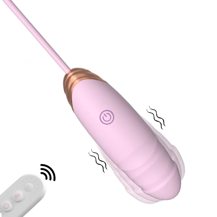 Wibrator silikonowy - funkcja grzania, 7 trybów wibracji i ruchu, z pilotem