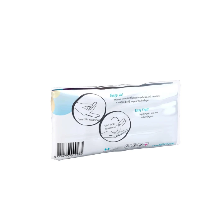 Tampon wewnętrzny Beppy Soft+Comfort, poliuretanowa gąbka, 4 sztuki