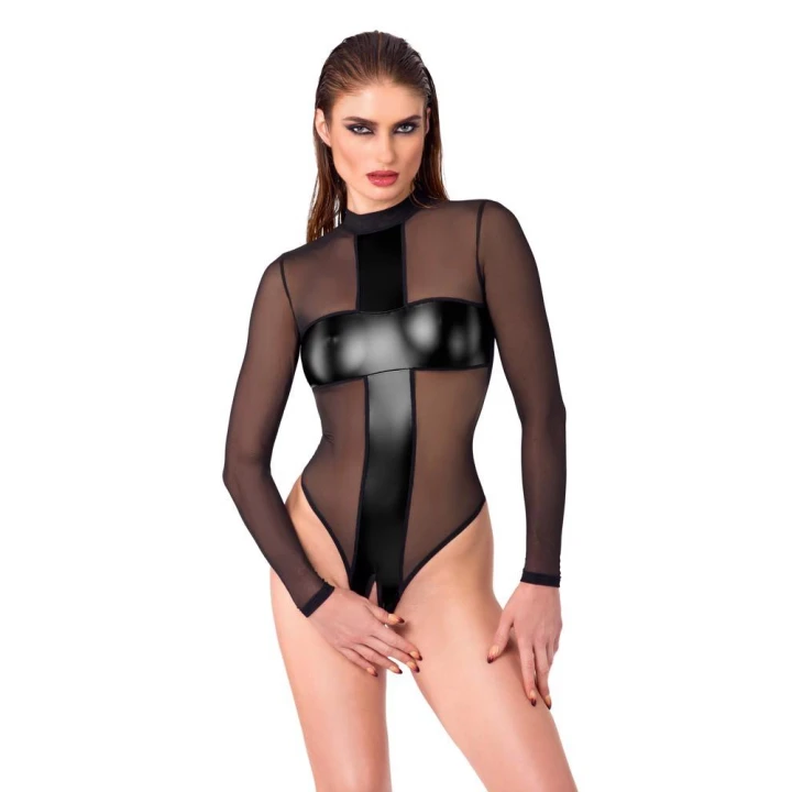 Body COTTELLI LINGERIE, przezroczyste, eleganckie wycięcie, komfort noszenia