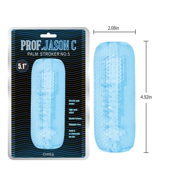 Stymulator dłoni Palm Stroker No.5, 12.5 cm długości, TPE, teksturowana powierzchnia