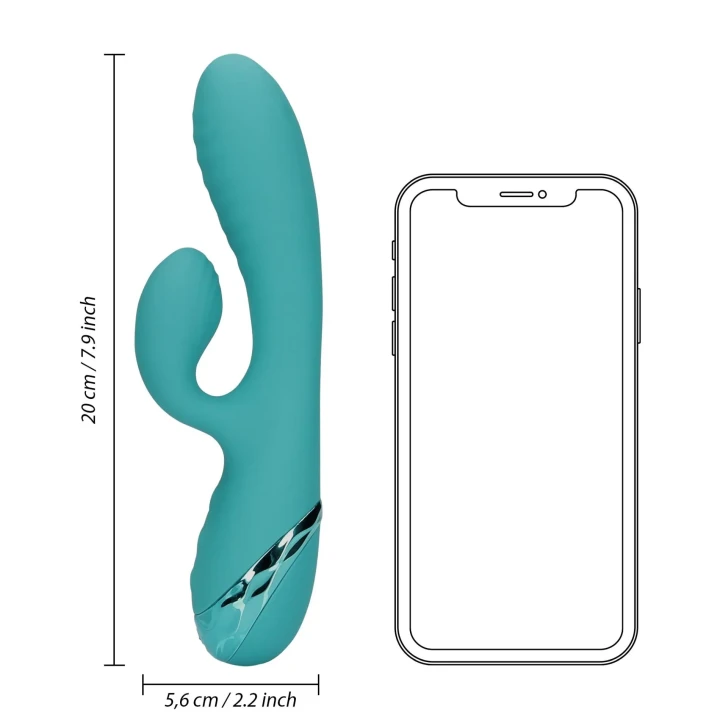 Wibrator do punktu G Loveline z nadmuchiwaną górną częścią, ABS/Silikon