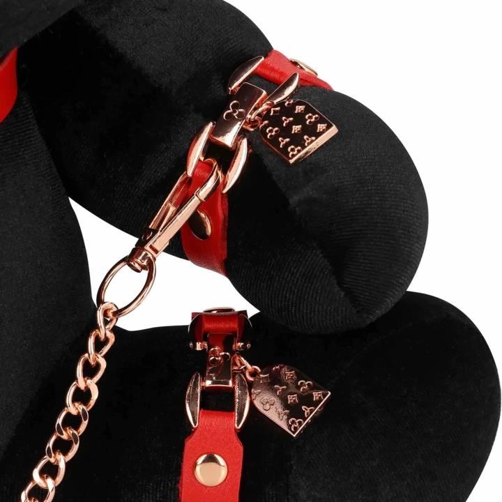 Królik do bondage - Velvet - Duży - Czarny - Design przytulny, dla miłośników BDSM