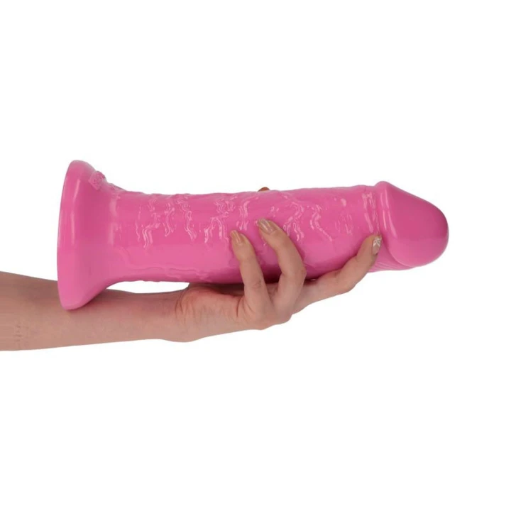 Dildo Sansone Pink - 25,5 cm długości, 8 cm średnicy, z przyssawką, wodoodporne