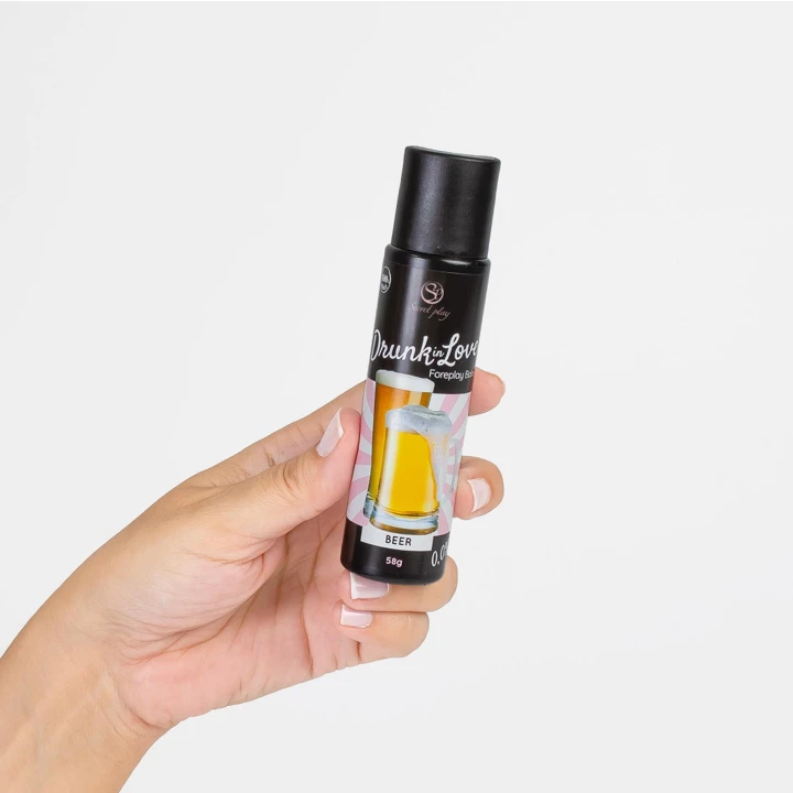Balsam do ciała 60 ml Secret Play „Drunk in Love”, 100% jadalny, smak piwa, 0% alkoholu